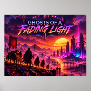 Póster de ciencia ficción Fantasmas de una luz que
