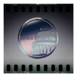 Poster de cine del logotipo de la marca ModState