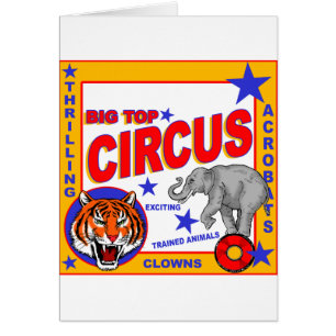 Poster de circo de época