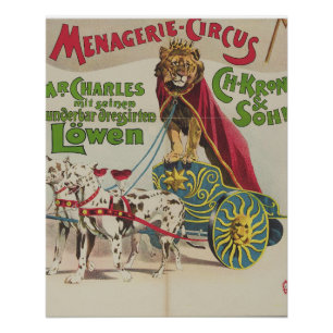 Poster de Circo de Menagerie Vintage
