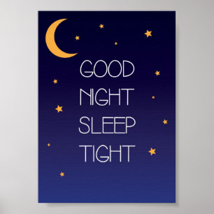 Póster de Cita Buenas Noches Duerme Ajustado