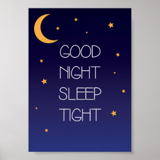 Póster de Cita Buenas Noches Duerme Ajustado