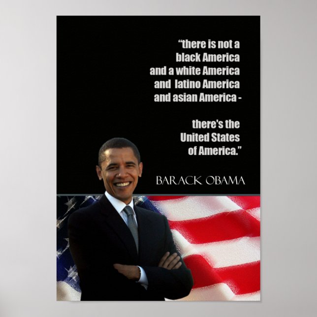 Póster de cita de Obama (Frente)