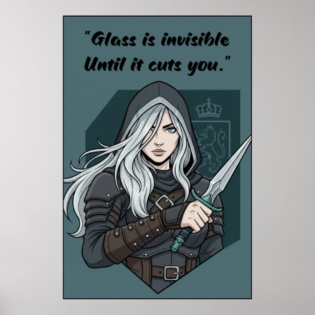 Póster de cita del libro sin poder (Frente)