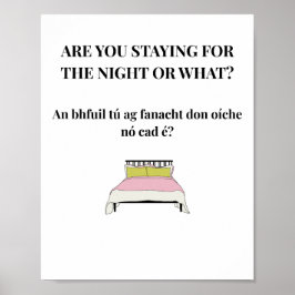 Póster de cita divertida irlandesa moderna