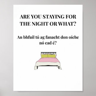 Póster de cita divertida irlandesa moderna
