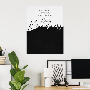 Póster de cita en negro y blanco – Pared minimalis