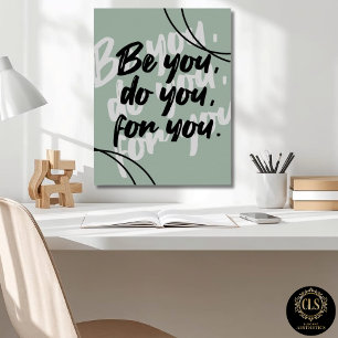 Póster de cita inspiradora minimalista