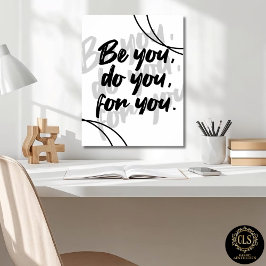 Póster de Cita Inspiradora Minimalista - Blanco