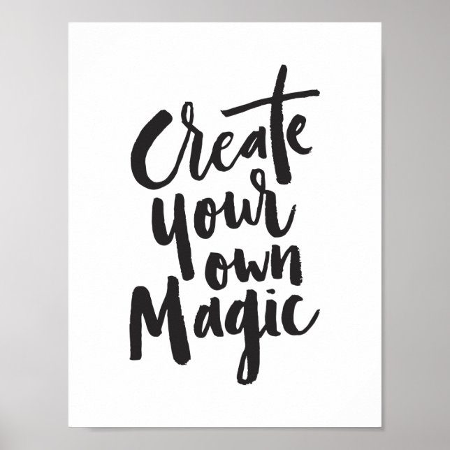 Póster de Cita Inspiradora Personalizado Moderno y (Frente)