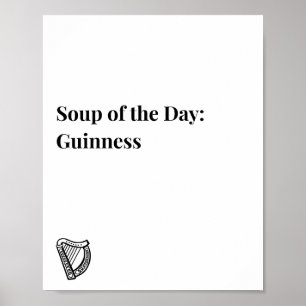 Póster de cita irlandesa, póster con tema de Guinn