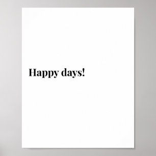 Póster de cita irlandesa, Póster del tema Días Fel