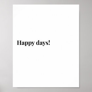 Póster de cita irlandesa, Póster del tema Días Fel
