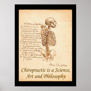 Poster de citas de arte quiropráctico