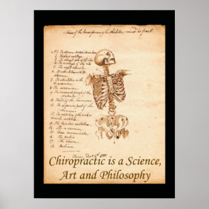 Poster de citas de arte quiropráctico