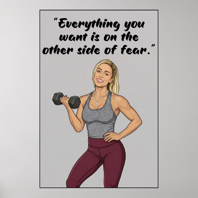 Póster de Citas de Fitness (Frente)