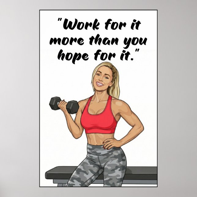 Póster de Citas de Fitness (Frente)