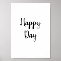 Póster de citas de texto de día feliz decoración d