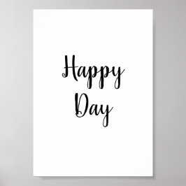 Póster de citas de texto de día feliz decoración d