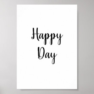 Póster de citas de texto de día feliz decoración d