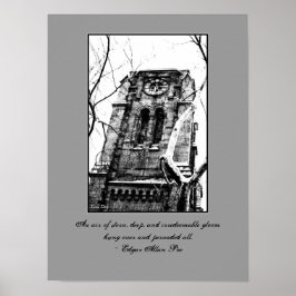 Póster de citas góticas 'The Bell Tower'