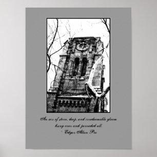 Póster de citas góticas 'The Bell Tower'