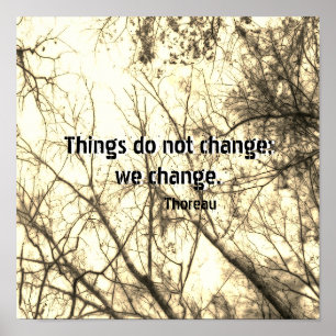 poster de citas inspiradoras de Thoreau sobre arte