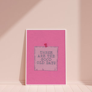 Poster De Citas Retro Cute De Moda Para El Arte Pa