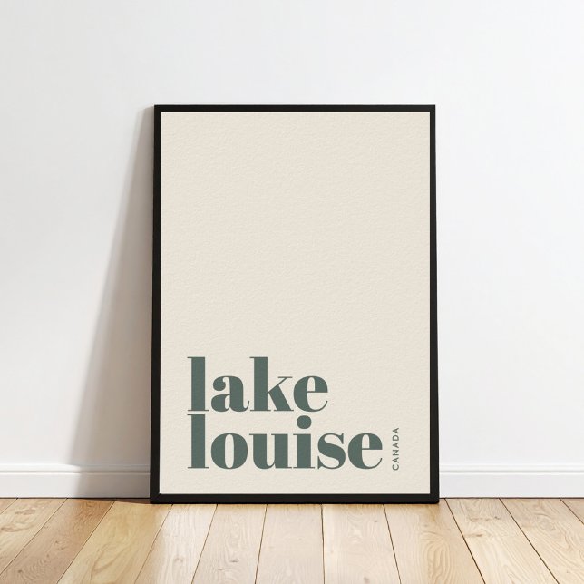 Póster de ciudad moderna Lake Louise Canadá (Subido por el creador)