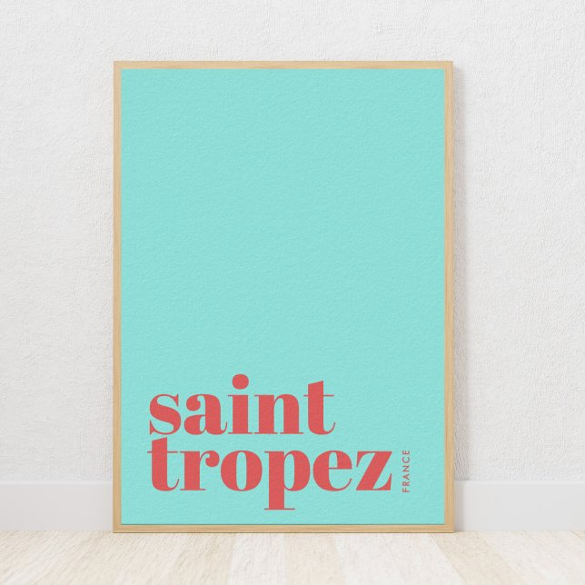 Póster de ciudad moderna Saint St. Tropez Francia (Subido por el creador)