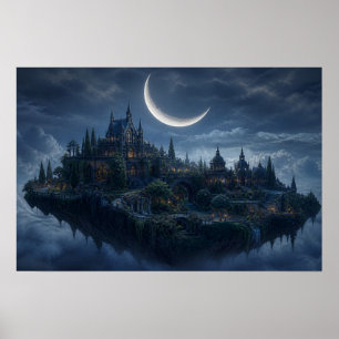 Póster de Ciudadela Gótica Flotante Soothing Sav