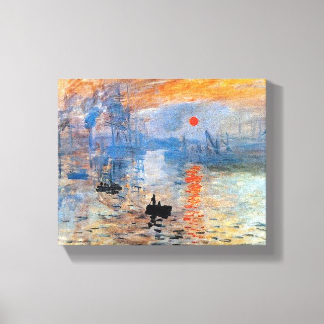 Póster de Claude Monet Impresión Amanecer (Anverso)