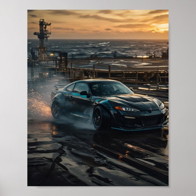 Póster de Coche a la Deriva (Frente)