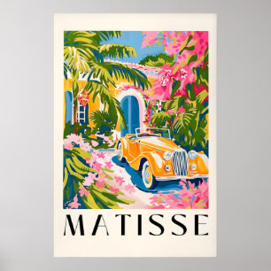 Póster de coche vintage, Arte de pared preppy, Hog