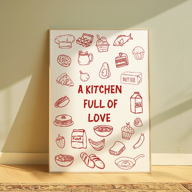 Póster de cocina de granja llena de amor (Subido por el creador)