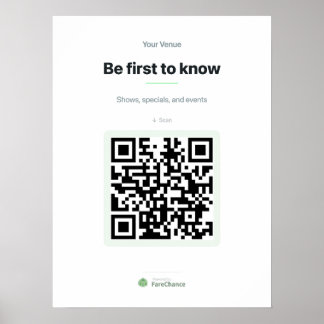 Póster de código QR para restaurantes y tiendas, 1
