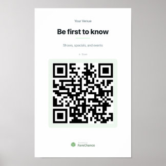 Póster de código QR para restaurantes y tiendas, 1