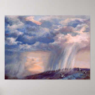 Póster de codorniz tormenta de color