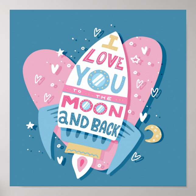 Póster de Cohete de Amor a la Luna (Frente)