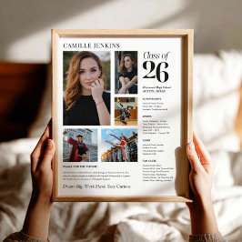 Póster de colaje de fotos de la promoción de 2026
