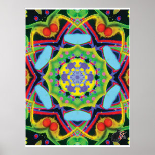 Póster de Collage Cinético Jinx Kaleidoscopio