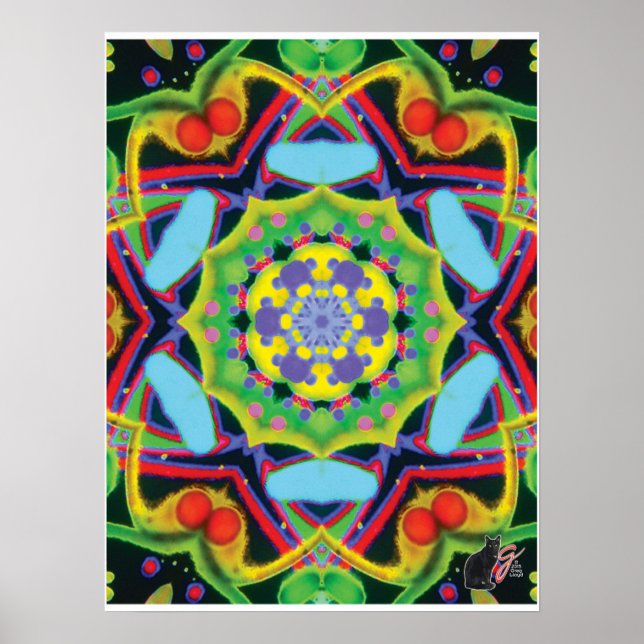Póster de Collage Cinético Jinx Kaleidoscopio (Frente)