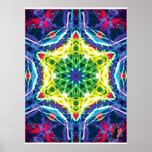 Póster de Collage Cinético Kaleidoscopio Joules