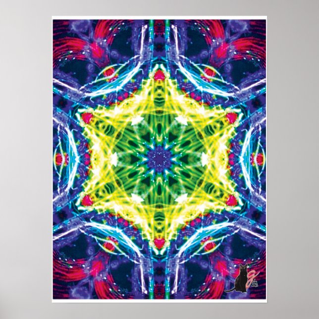 Póster de Collage Cinético Kaleidoscopio Joules (Frente)