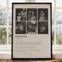 Póster de Collage de 6 Fotos Personalizadas Defini