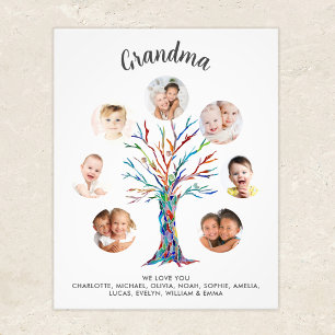 Póster de Collage de Fotos de Abuela