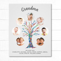 Póster de Collage de Fotos de la Abuela
