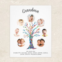 Poster de Collage de fotos de la abuela