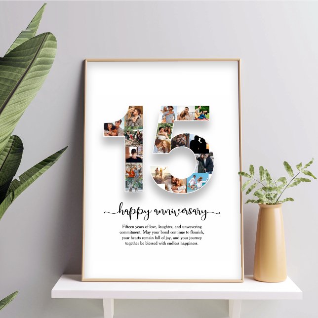 Póster de collage de fotos del 15º aniversario (Subido por el creador)