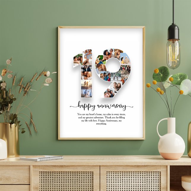 Póster de collage de fotos del 19º aniversario (Subido por el creador)